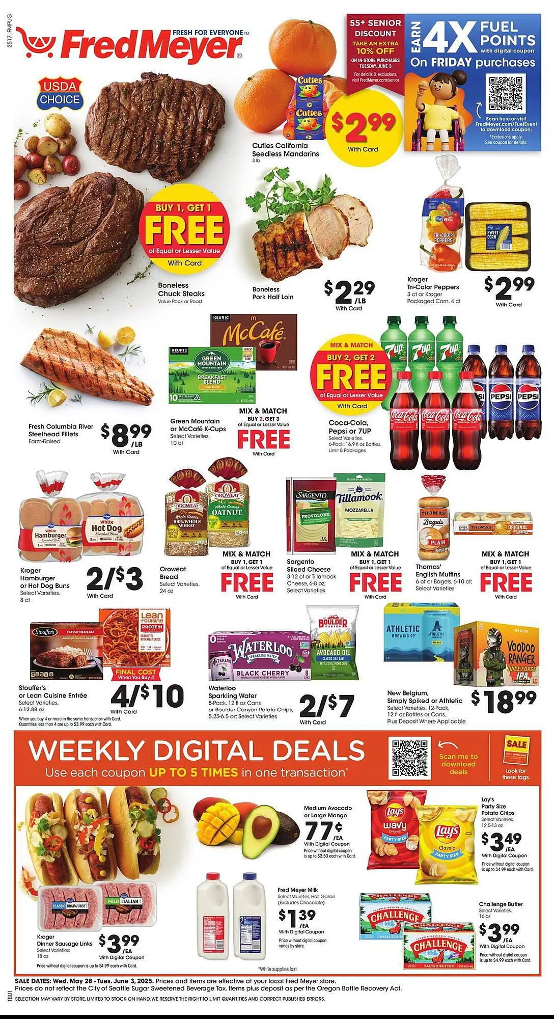Weekly ad Fred Meyer Weekly Ad from May 28 to June 3 2025 - Page 1