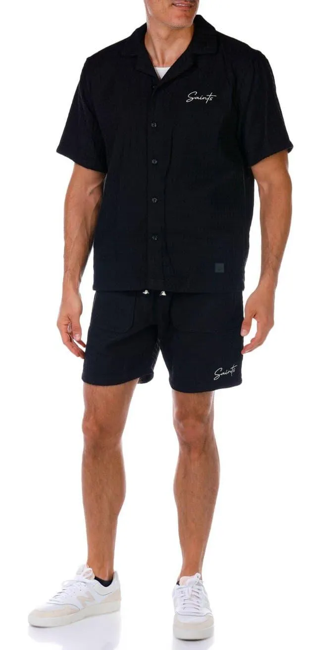 Saints Studio Men's 2 Pc Waffle Lounge Set