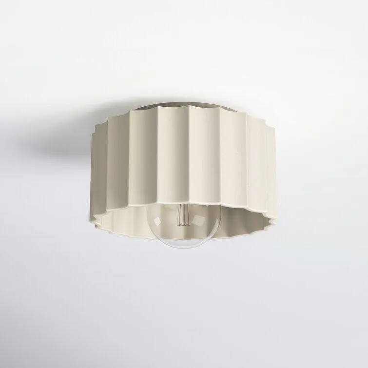 Colgate Ceramic Round / Oval Outdoor Flush Mount