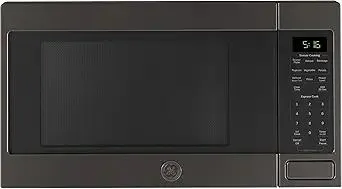 GE GCST16S1WTS Microwave Oven, 1,150-watt 8 Auto Cooking Settings, Child-Lock Technology, Kitchen Essentials for The Countertop, Dorm Room or Apartment, 1.6 Cu. Ft, Black Stainless