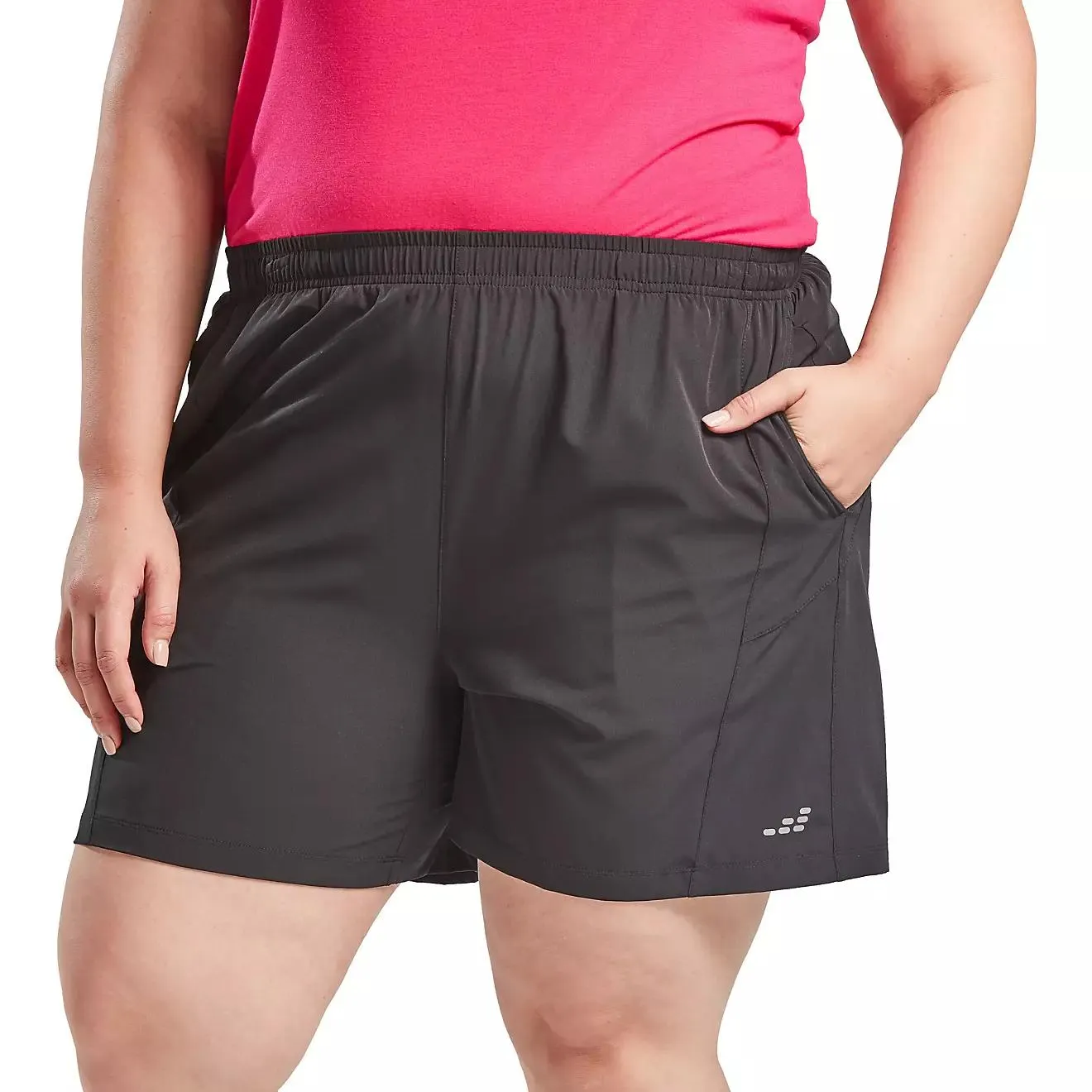 BCG Women's Athletic Woven Walk Plus Size Shorts