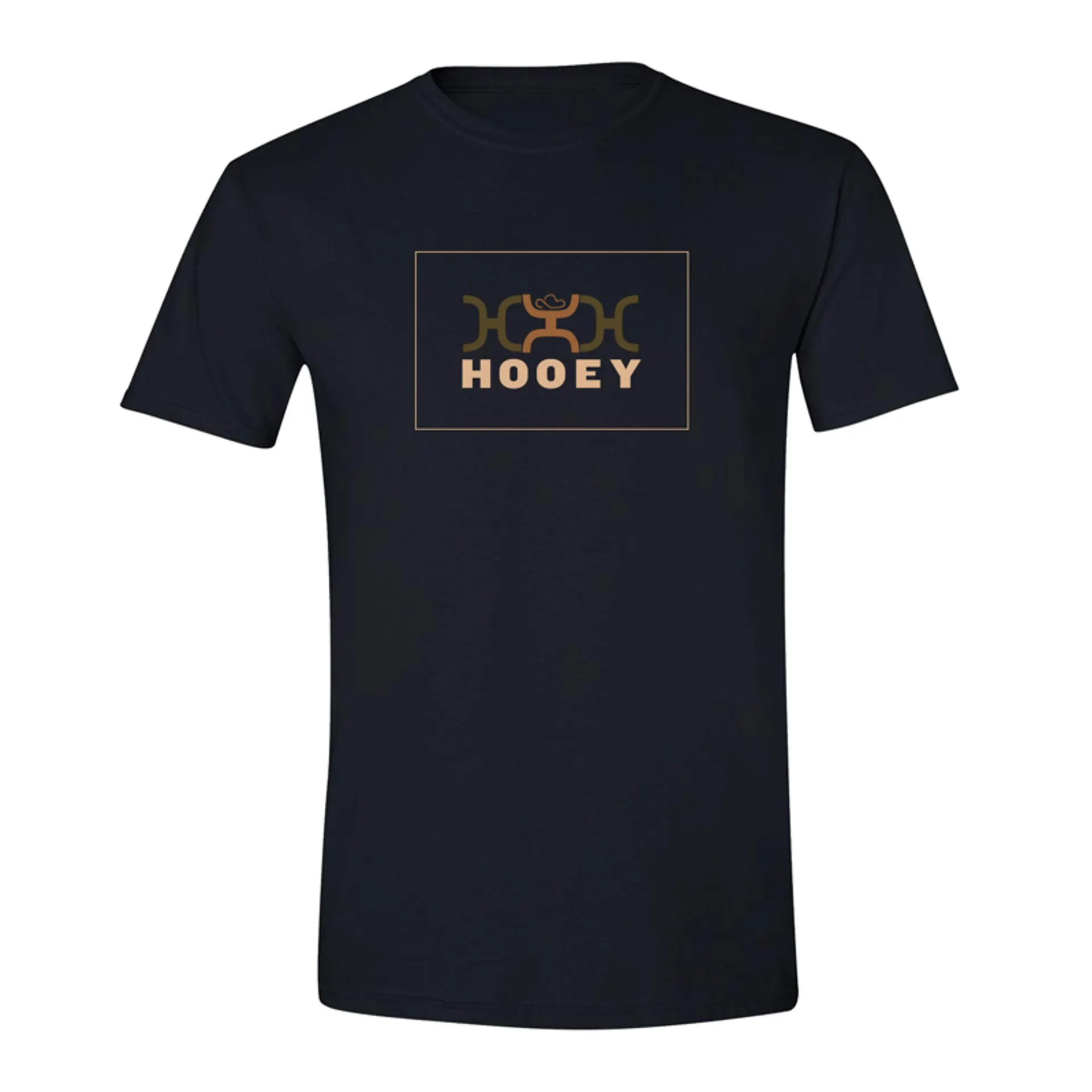Hooey Mens Black Chain Box Short Sleeve Shirt