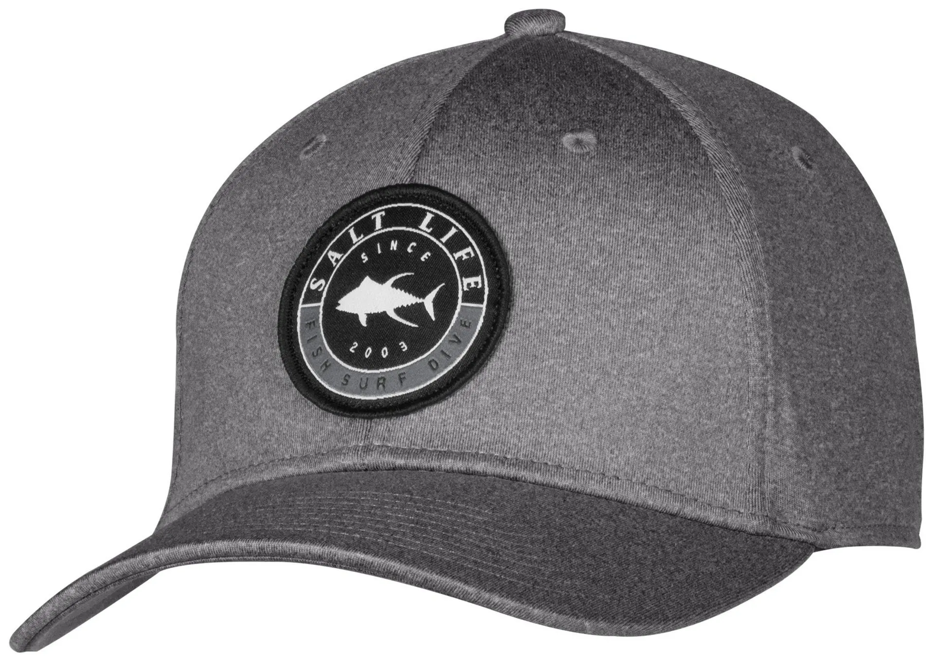 Salt Life Mens Embroidered Logo Stretch Baseball Cap