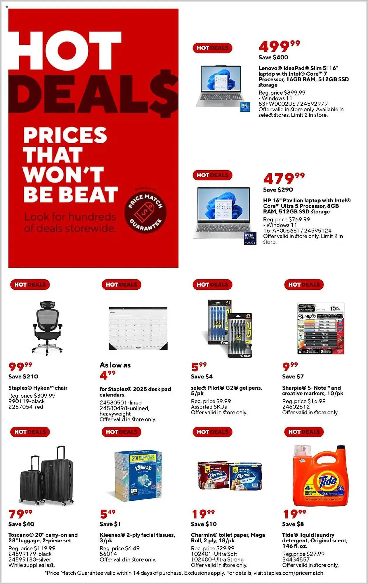 Weekly ad Staples Weekly Ad from February 2 to March 8 2025 - Page 1