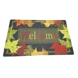 Fall Harvest 18" X 30" Welcome Leaves Mat