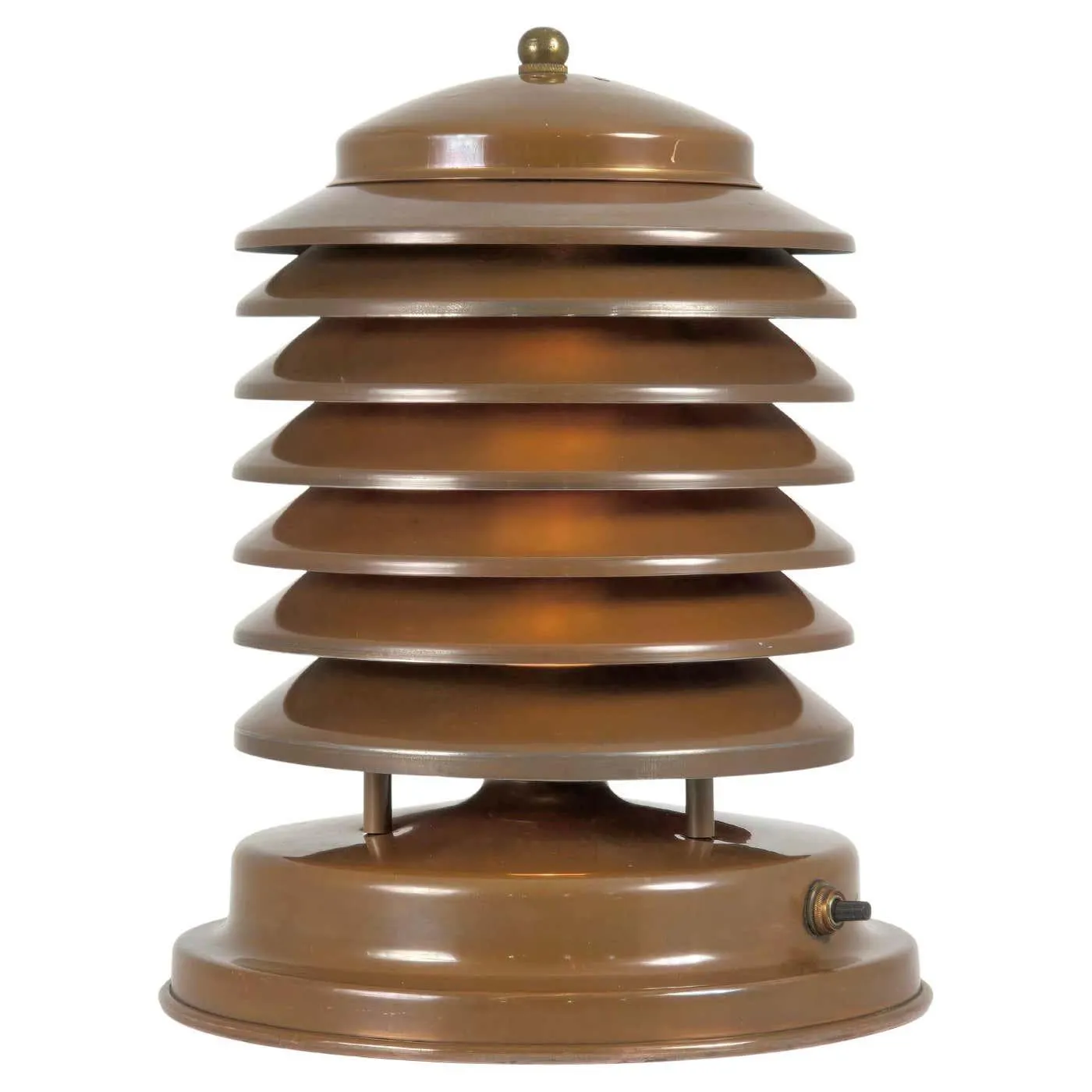 1940s 'Coulter' Louvered Table Lamp, Canada