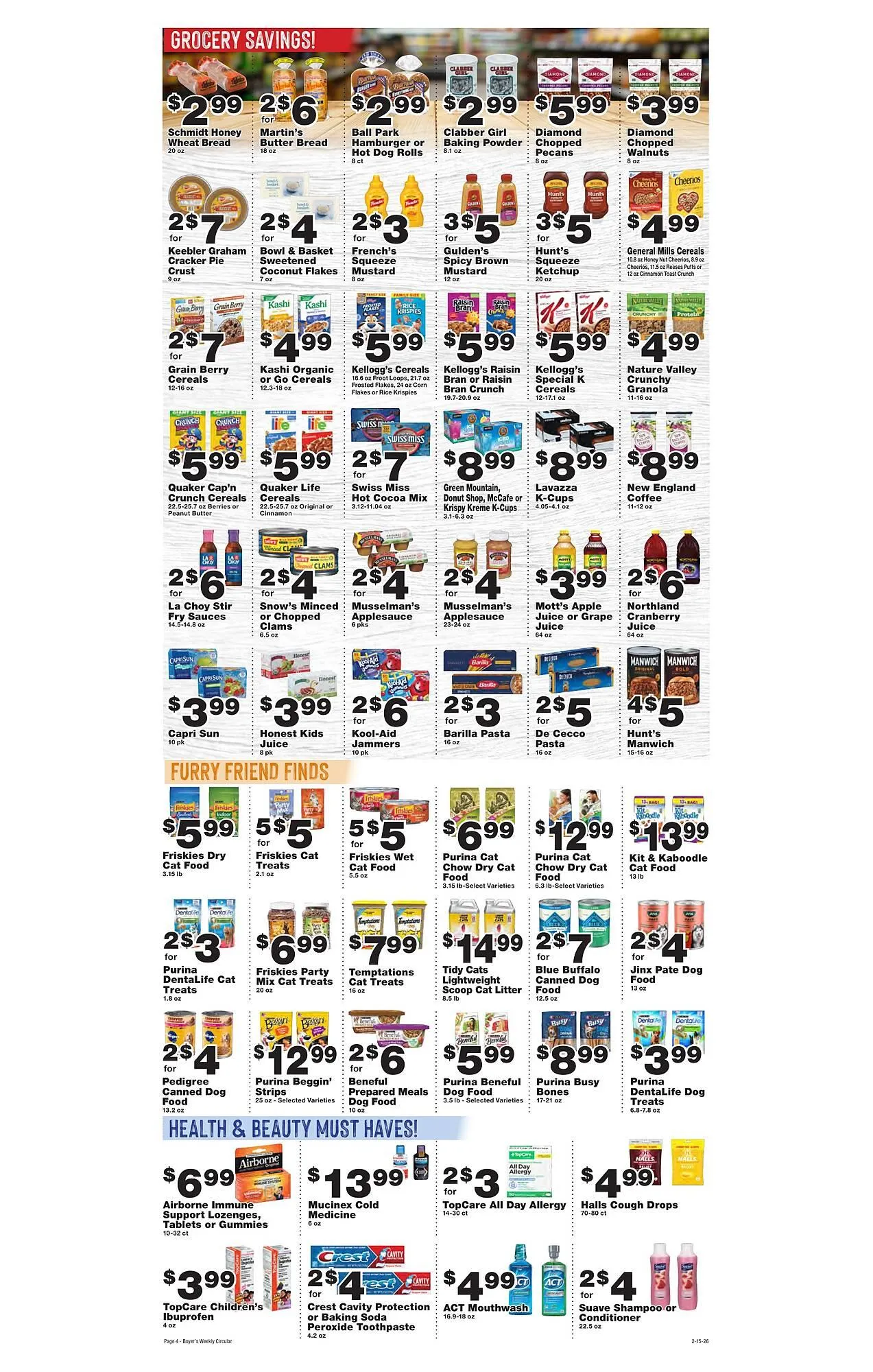 Weekly ad Boyer's Food Markets weekly ad from February 15 to February 21 2026 - Page 4