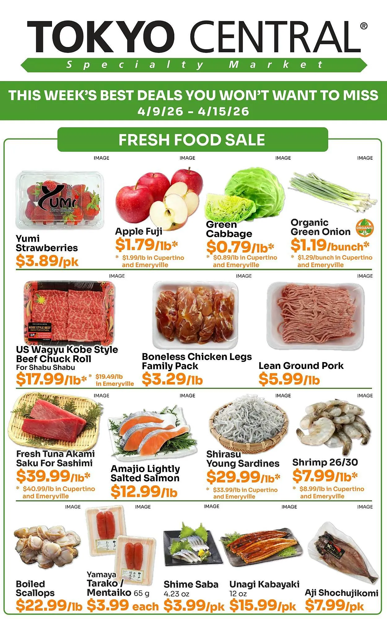 Weekly ad Tokyo Central Specialty Market weekly ad from April 9 to April 15 2026 - Page 1