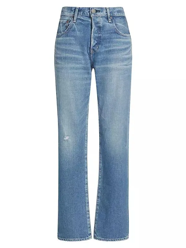 MV Nicholas High-Rise Straight Jeans