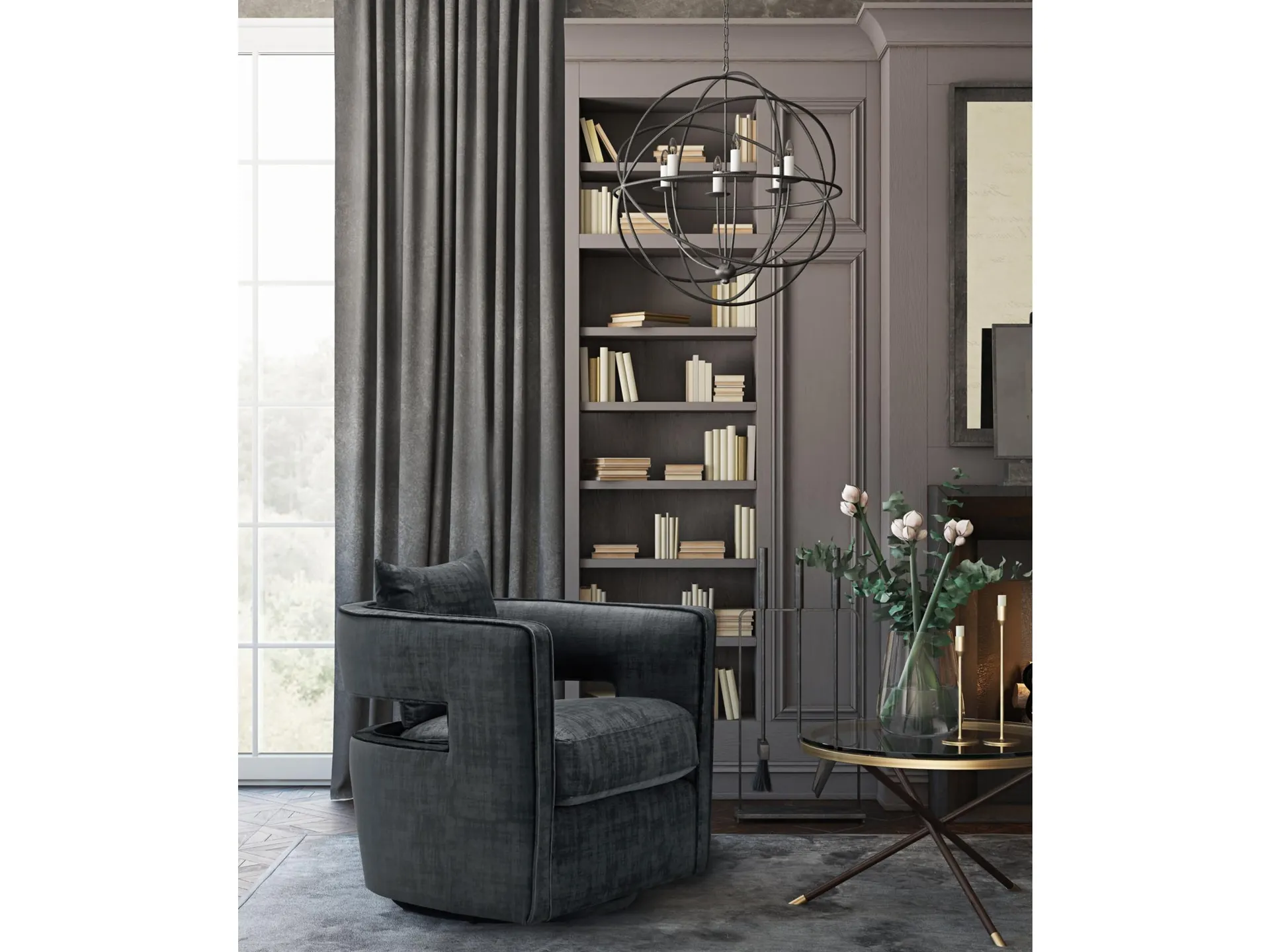 Kennedy Kennedy Black Swivel Chair