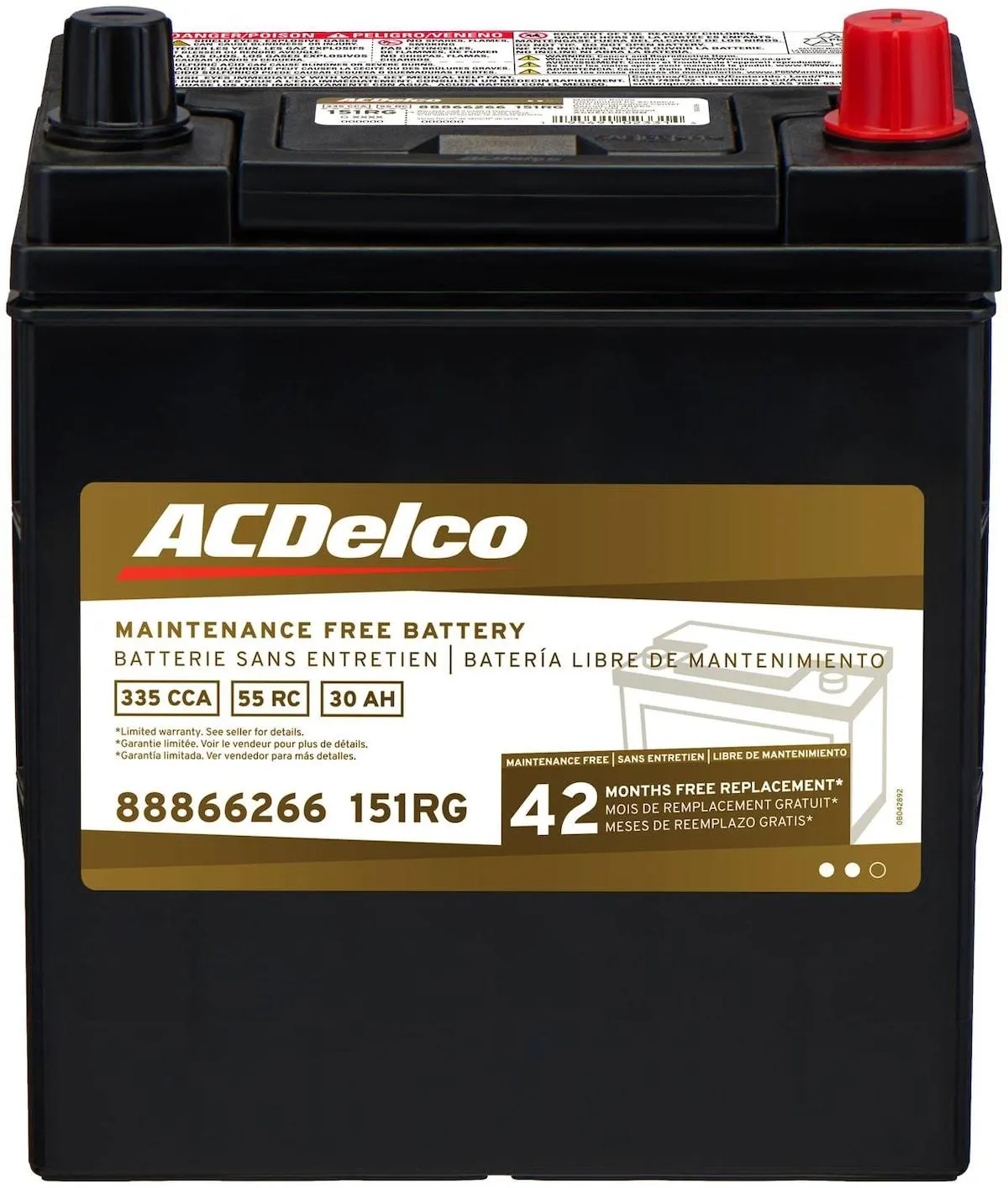 ACDelco Battery Group Size 151R - 151RG
