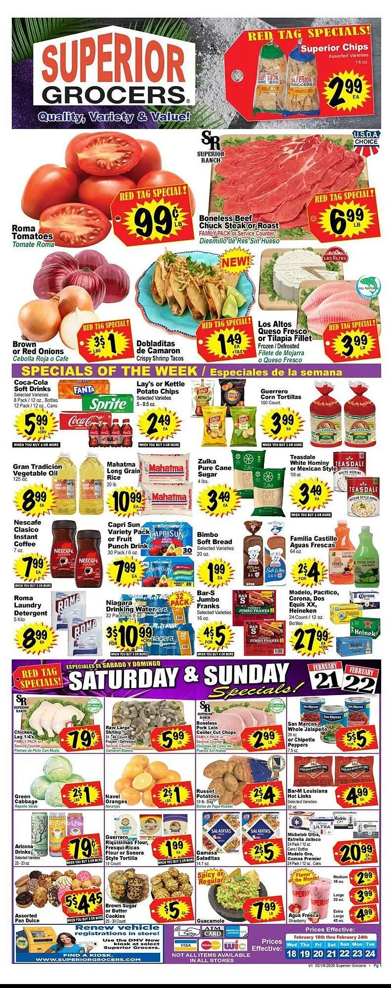 Superior Grocers weekly ad - 1