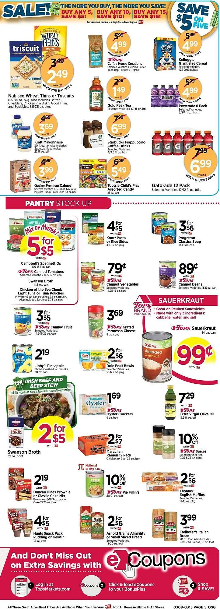 Weekly ad Tops Weekly Ad from March 9 to March 15 2025 - Page 5
