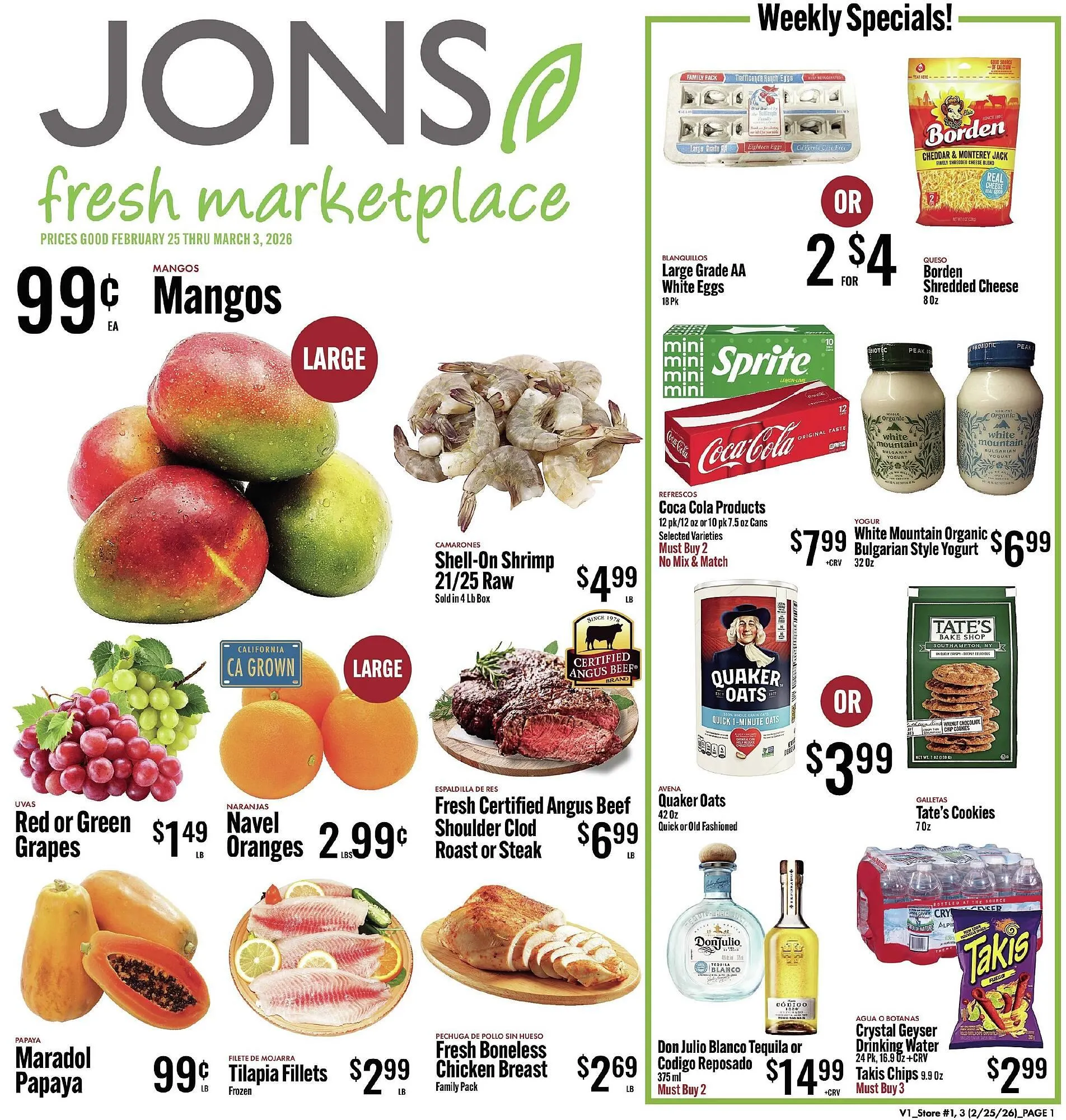 Weekly ad Jons International weekly ad from February 25 to March 3 2026 - Page 1