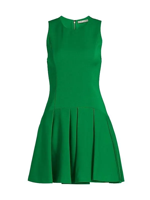 Adley Sleeveless Drop-Waist Minidress