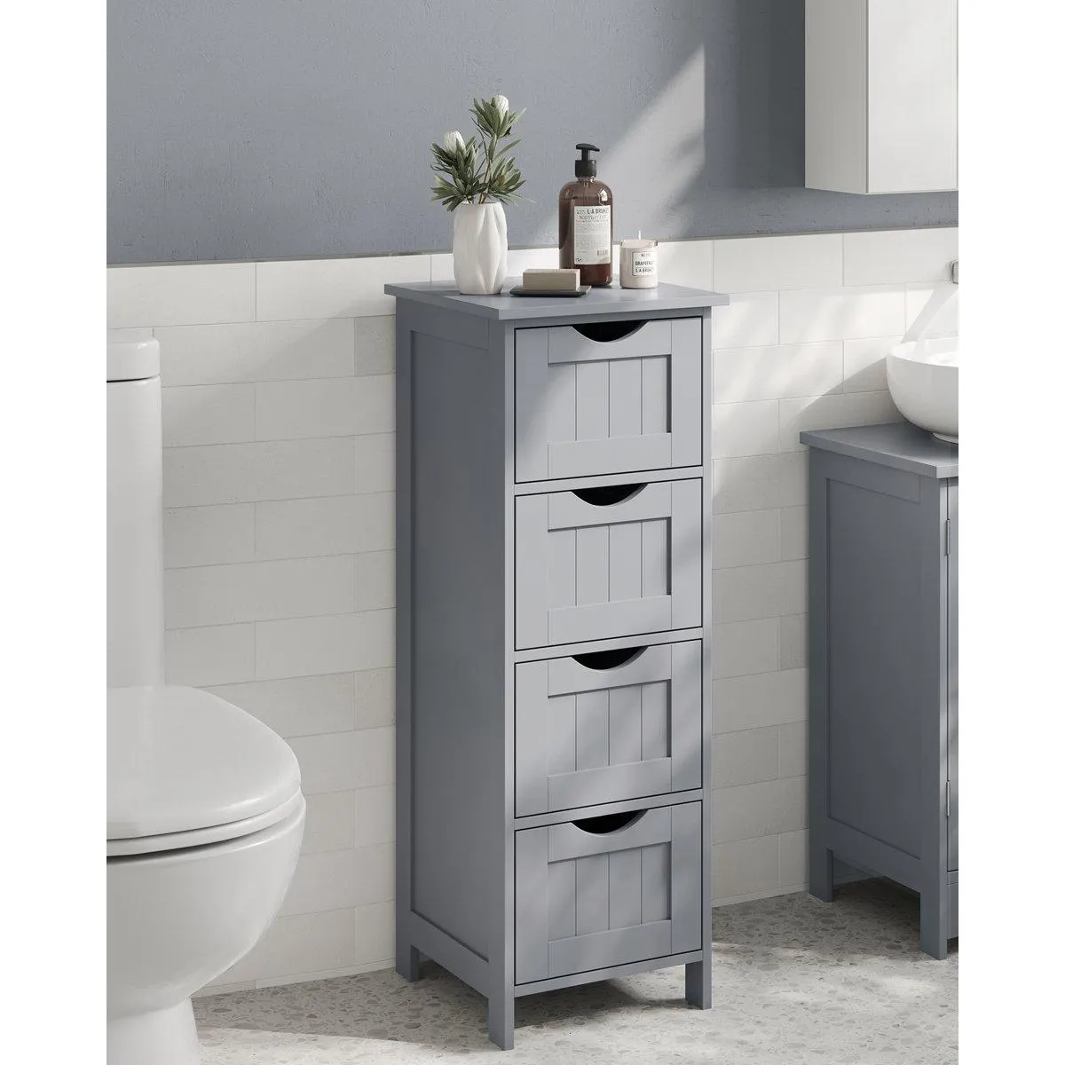 Holtby 11.8" W x 32.3" H x 11.8" D Freestanding Storage Cabinet