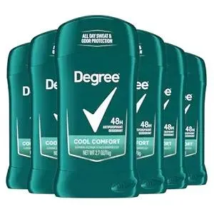 Degree Men Dry Protection Antiperspirant, Cool Comfort, 2.7 oz., Pack of 6