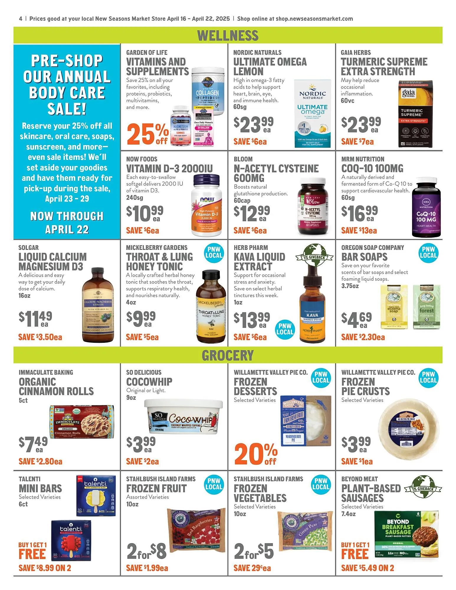 Weekly ad New Seasons Market ad from April 16 to April 22 2025 - Page 4