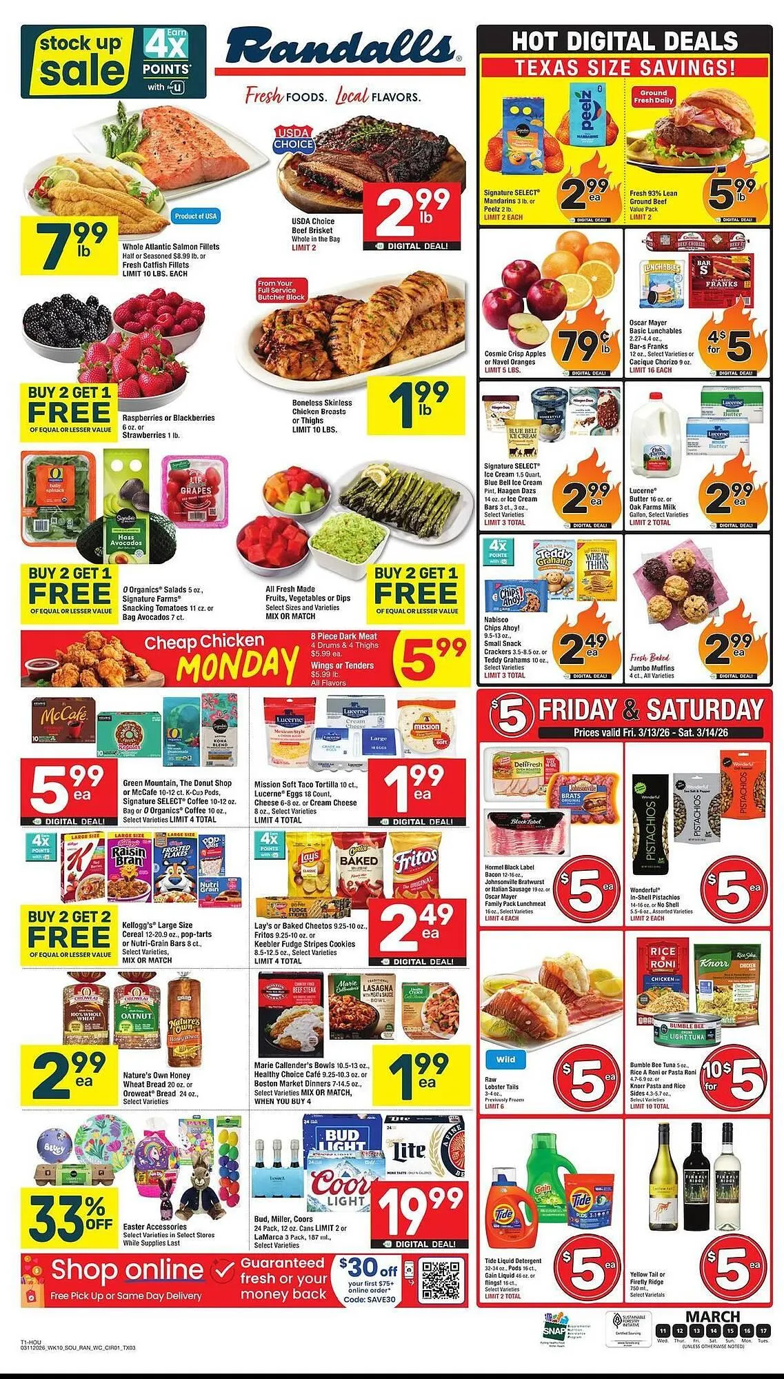 Weekly promotion Randalls weekly ad spanning from March 11 to March 17 2026 - Page 3 for Catalogue 365