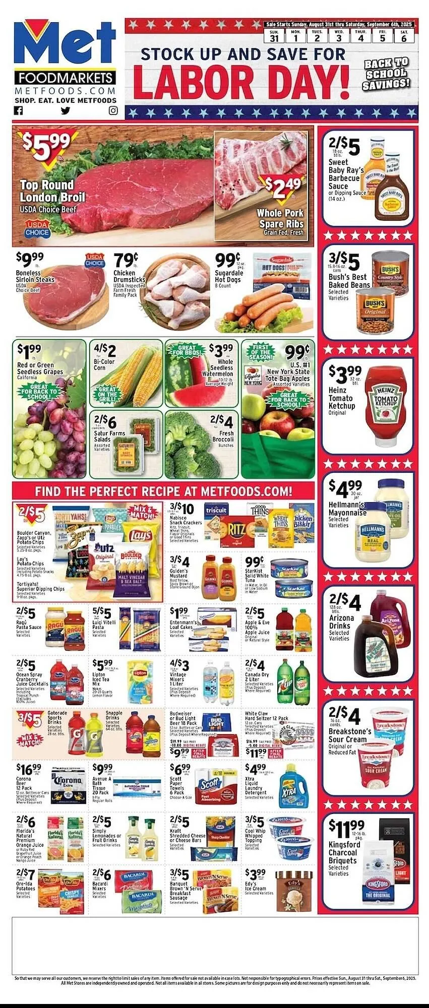 Weekly ad Met Foodmarkets weekly ad from August 31 to September 6 2025 - Page 1