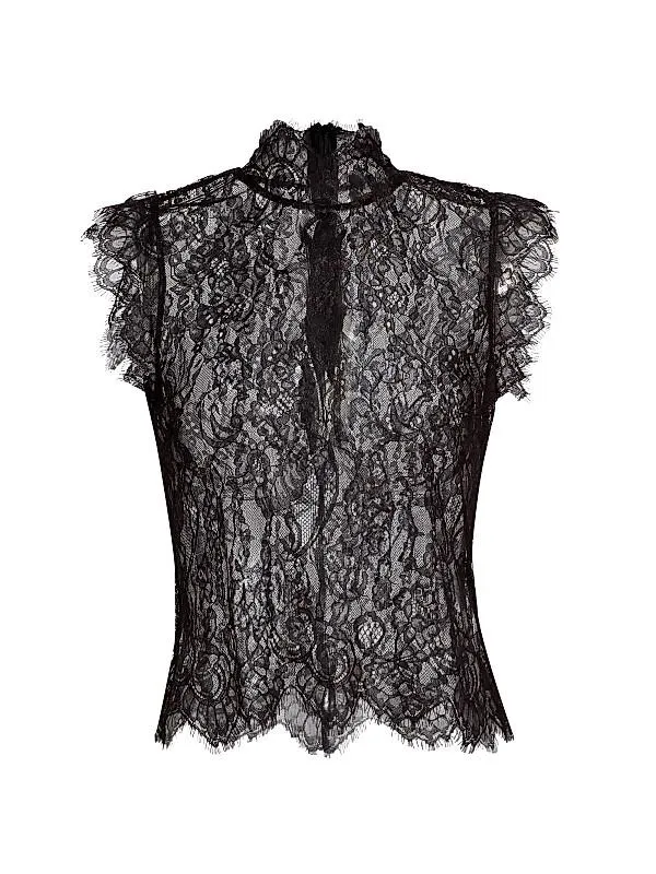 Tours Lace Sleeveless Top