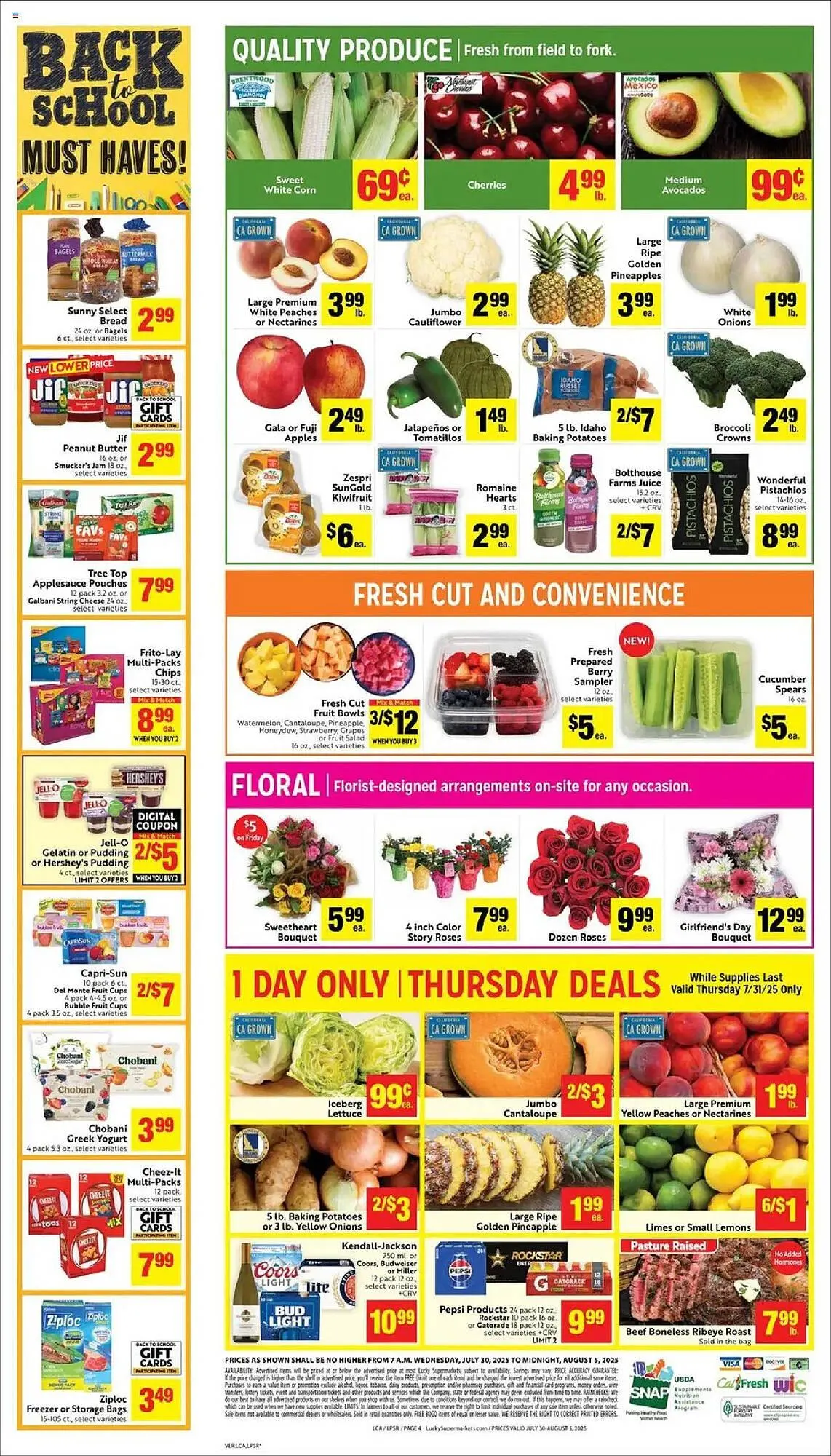 Weekly ad Lucky Supermarkets Weekly Ad from July 30 to August 6 2025 - Page 4