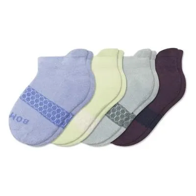 Kids' Bombas Junior 4-Pack 4 Pack Ankle Socks
