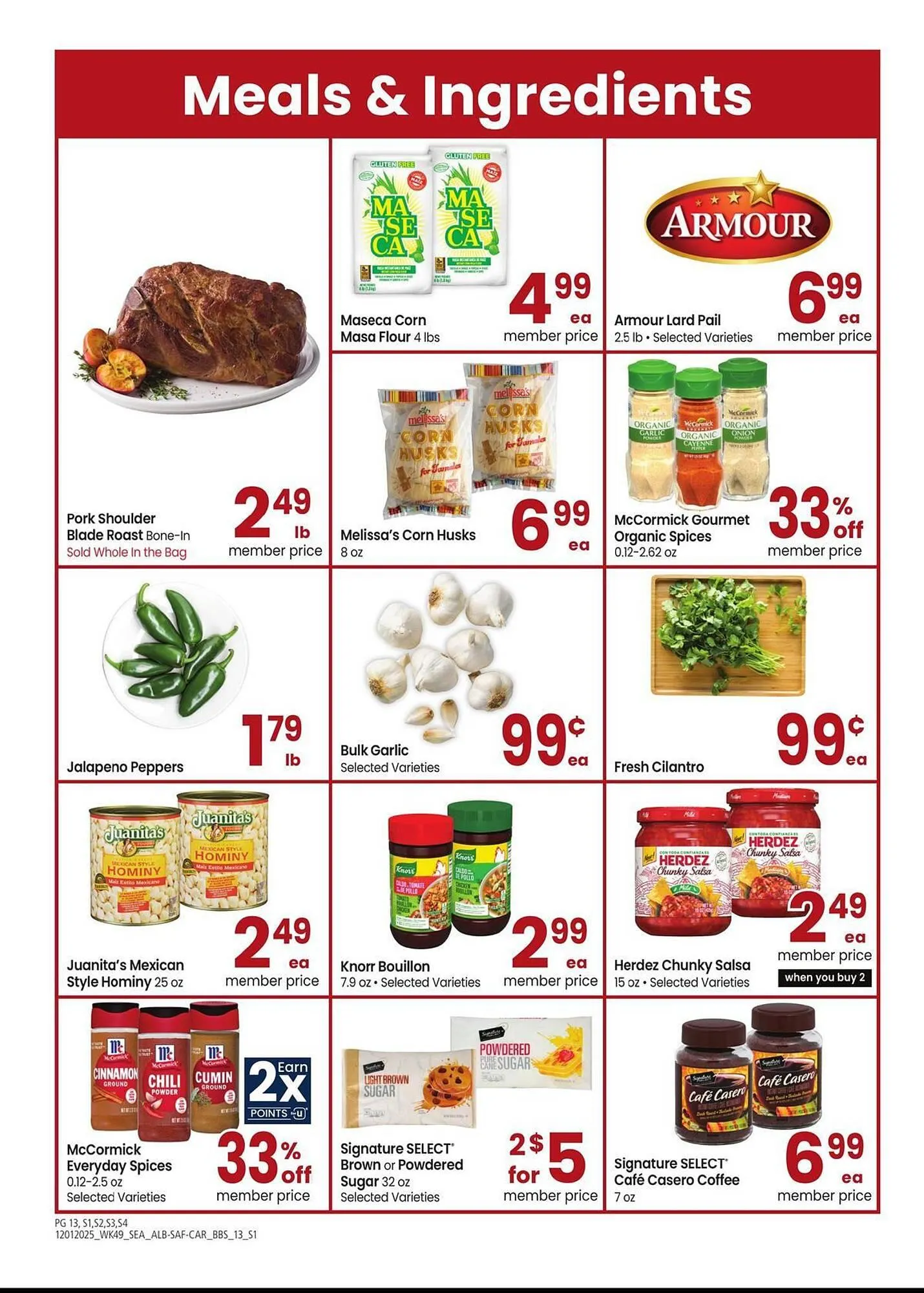 Weekly promotion Albertsons weekly ad spanning from December 1 to December 28 2025 - Page 13 for Catalogue 365