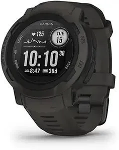 Garmin 010-02626-10 Instinct 2, Rugged Outdoor Watch with GPS, Built for All Elements, Multi-GNSS Support, Tracback Routing and More, graphite
