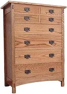 WOODCRAFT Project Paper Plan to Build Mission Tall Chest - Material Not Included