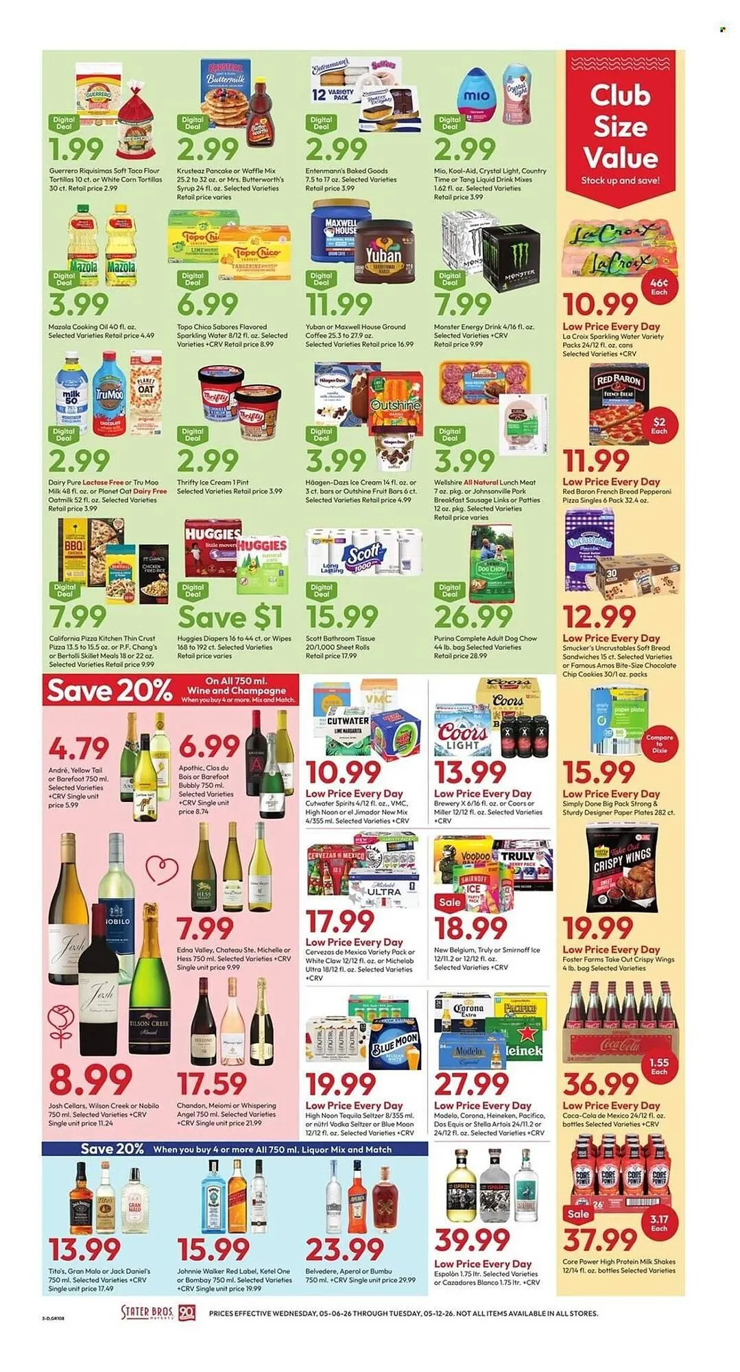 Weekly promotion Stater Bros weekly ad spanning from May 6 to May 12 2026 - Page 3 for Catalogue 365