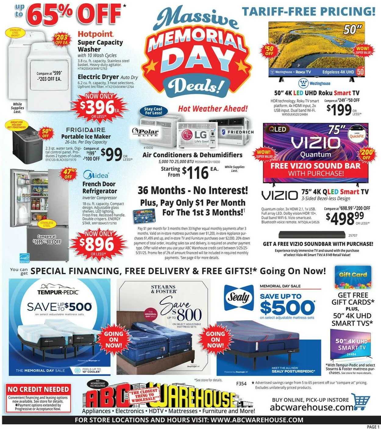 Weekly ad ABC Warehouse Current weekly ad from May 25 to May 31 2025 - Page 1