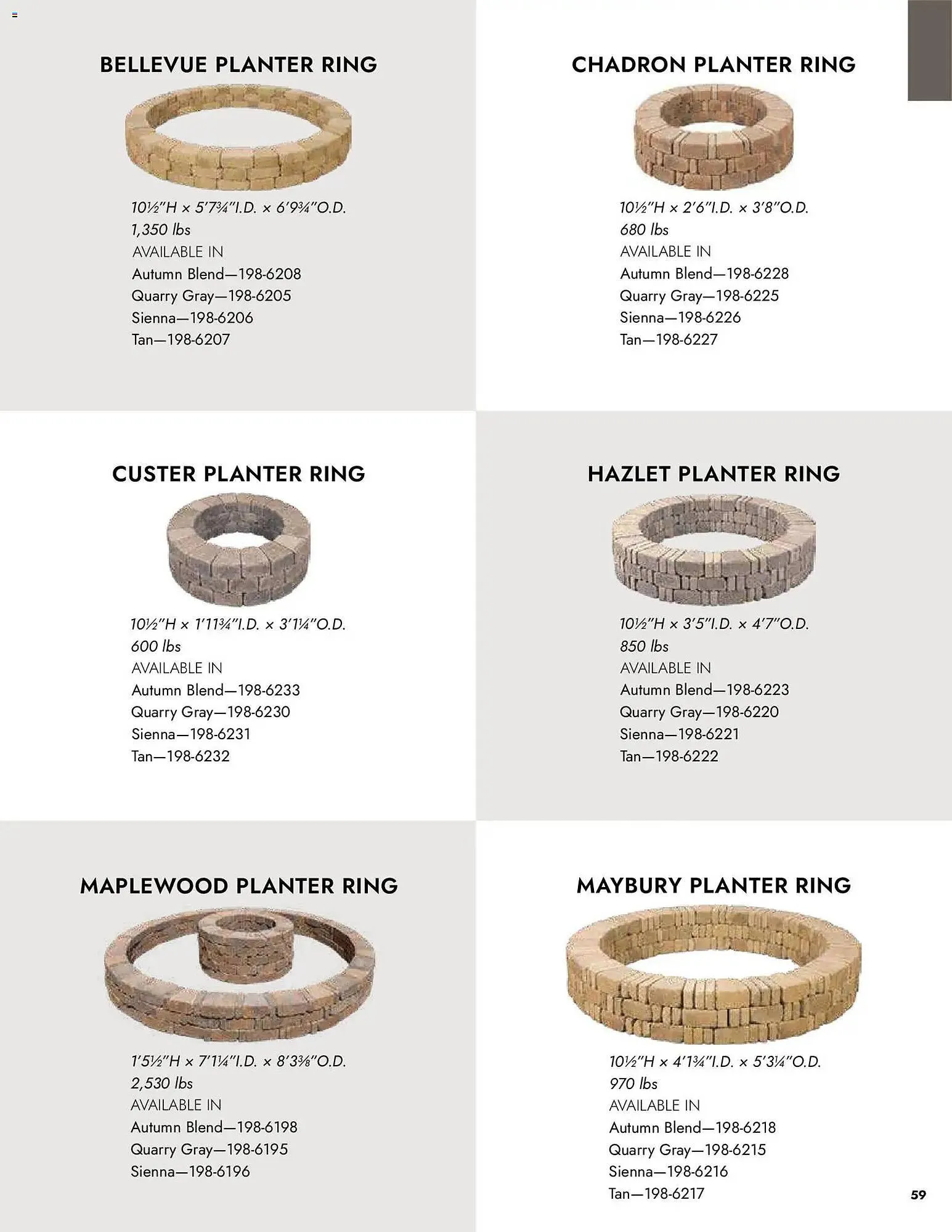 Weekly promotion Menards weekly ad spanning from April 2 to January 1 2027 - Page 59 for Catalogue 365