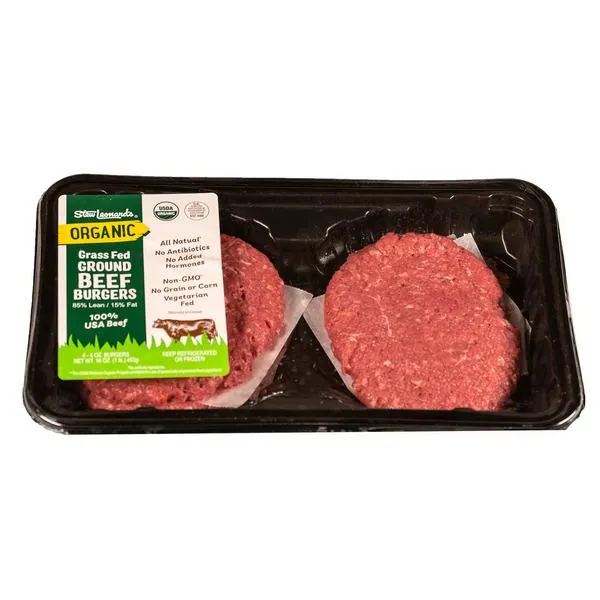 Stew Leonard's Organic Grass Fed Beef Burgers