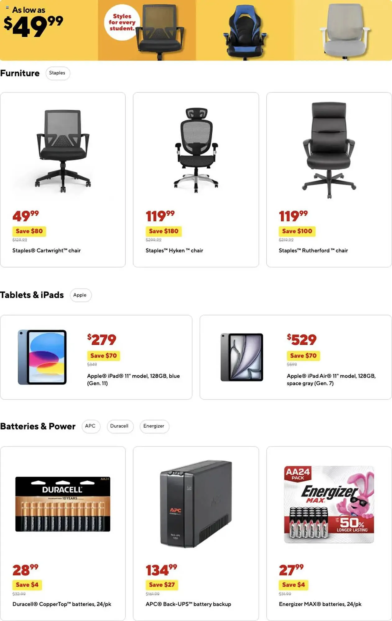 Weekly ad Staples Weekly Ad from July 6 to July 13 2025 - Page 9