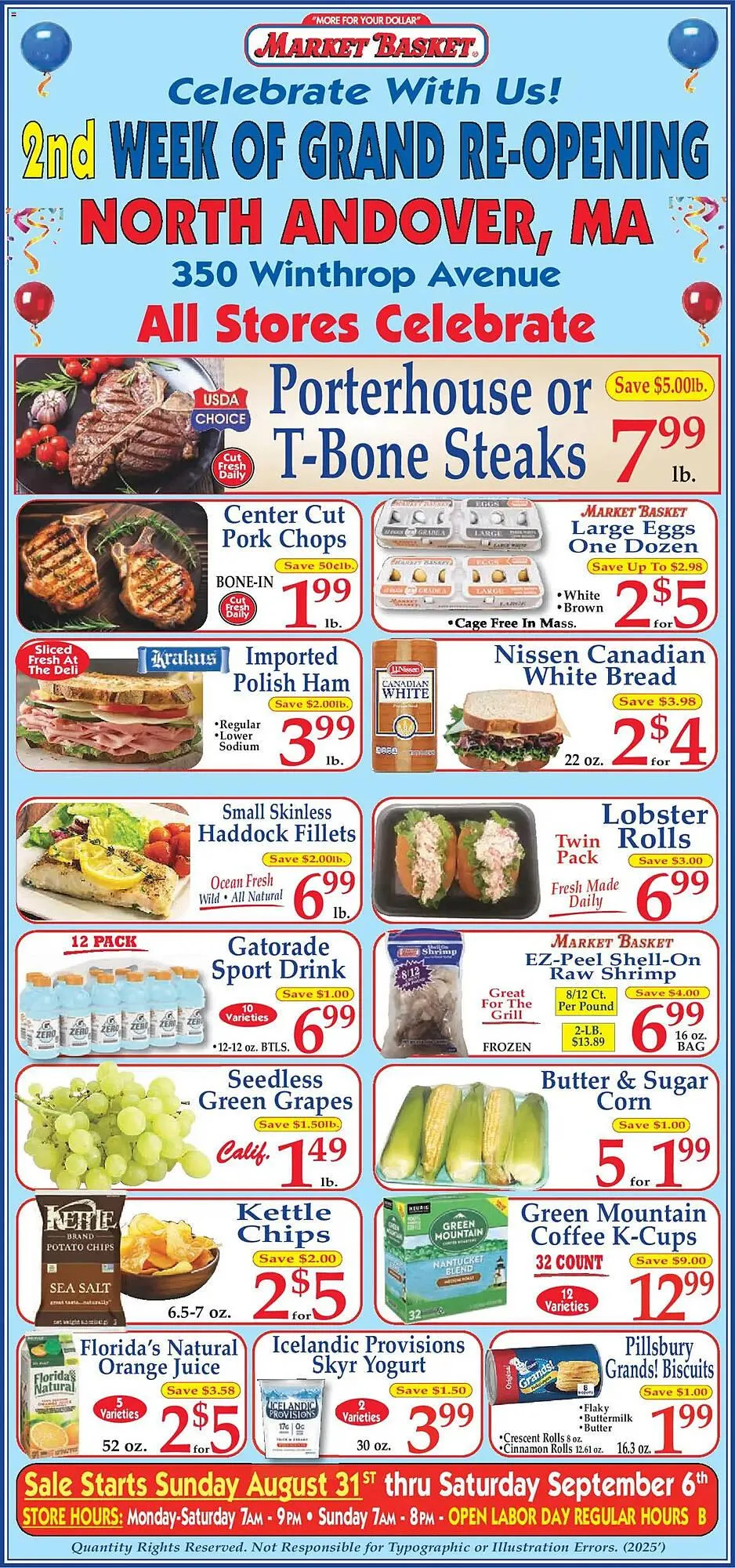 Weekly ad Market Basket Weekly Ad from August 31 to September 6 2025 - Page 1