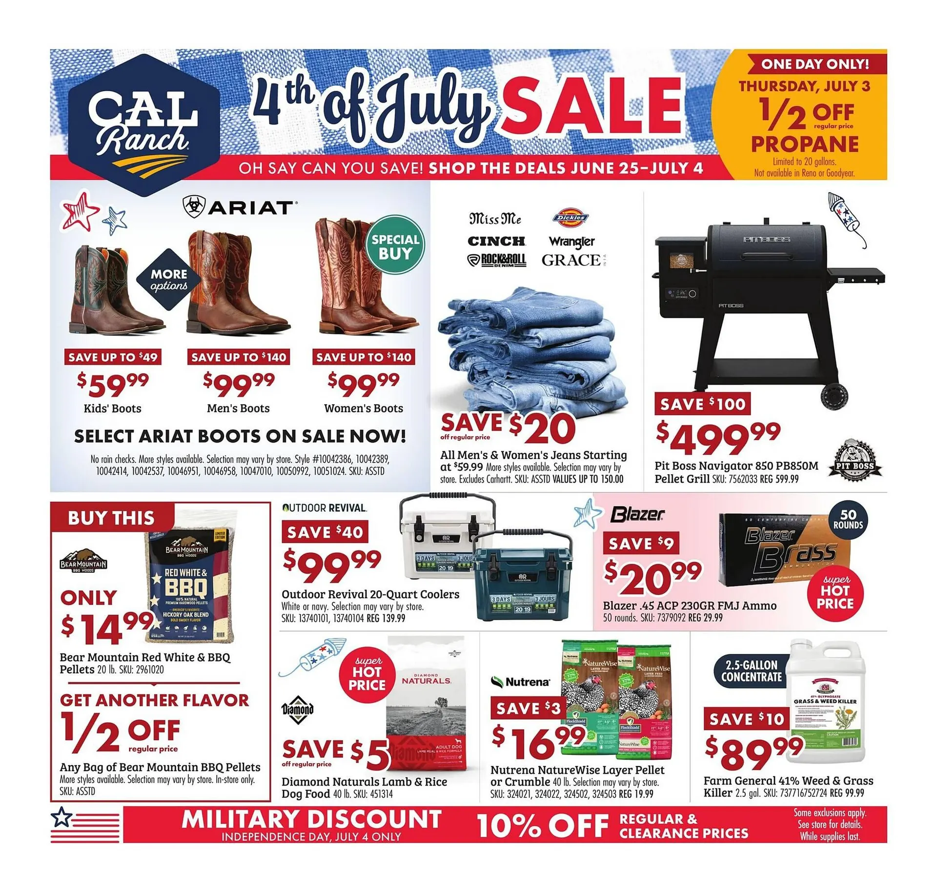 Weekly ad C A L Ranch Stores Weekly Ad from June 25 to July 4 2025 - Page 1
