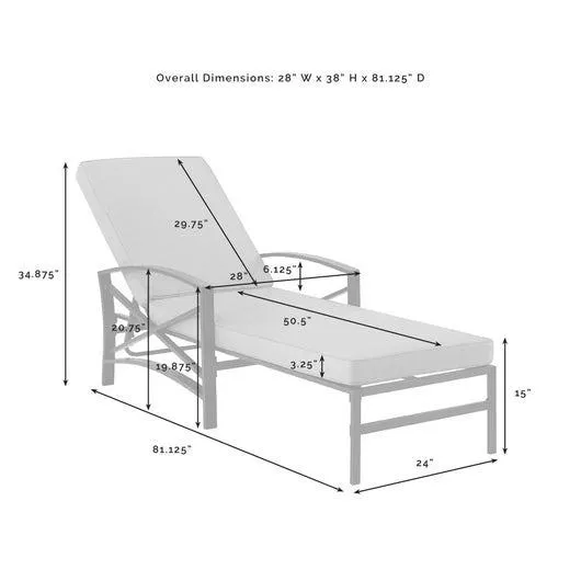 Kaplan Outdoor Chaise Lounge