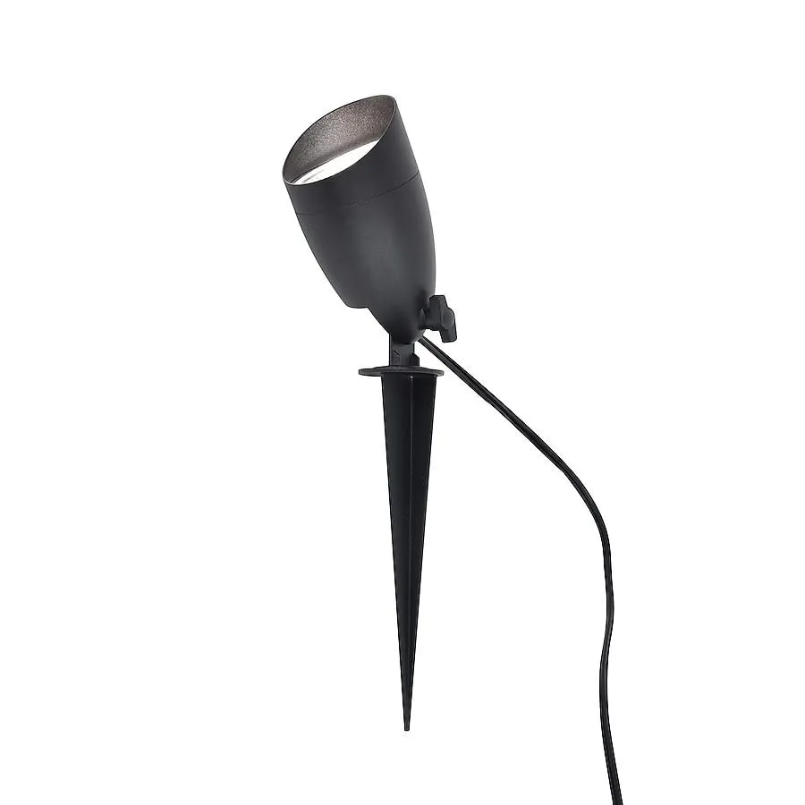 Harbor Breeze Landscape Lighting 650 -Lumens 7 -Watt Black Low voltage Switchable White Hardwired LED Spot light