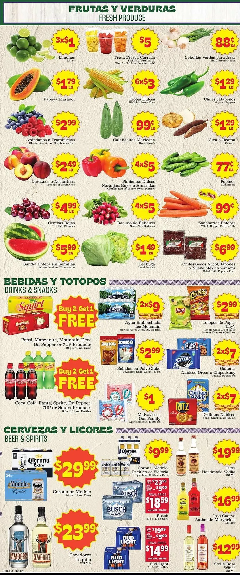 Weekly ad Supermercado Nuestra Familia Weekly Ad from June 1 to June 7 2025 - Page 3