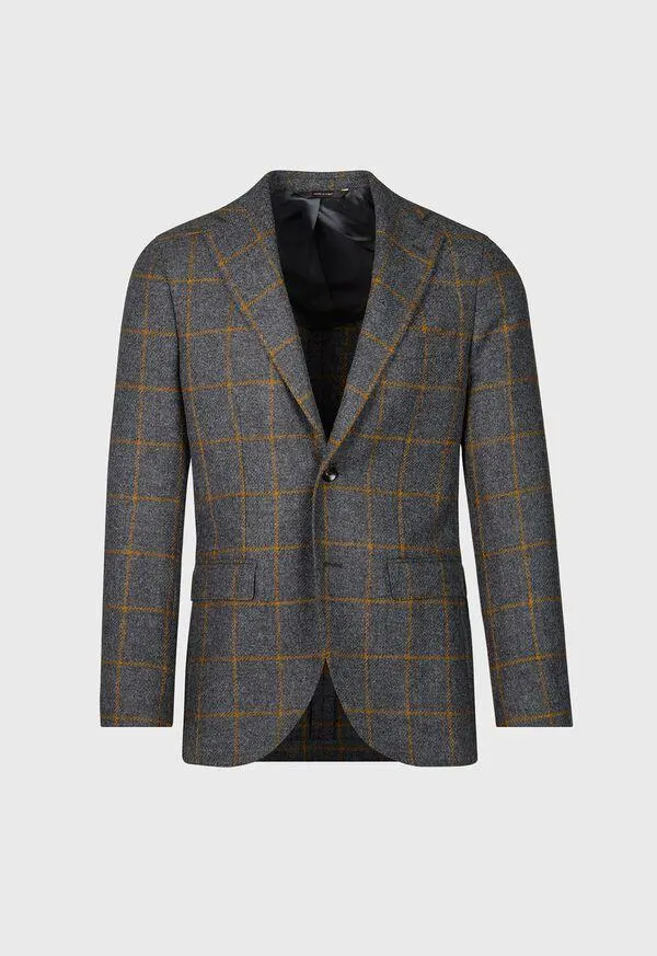 Wool Windowpane Jacket