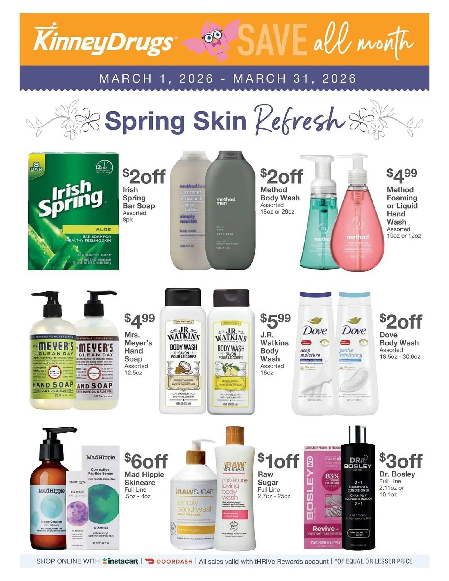 Weekly ad Kinney Drugs weekly ad from March 1 to March 31 2026 - Page 1