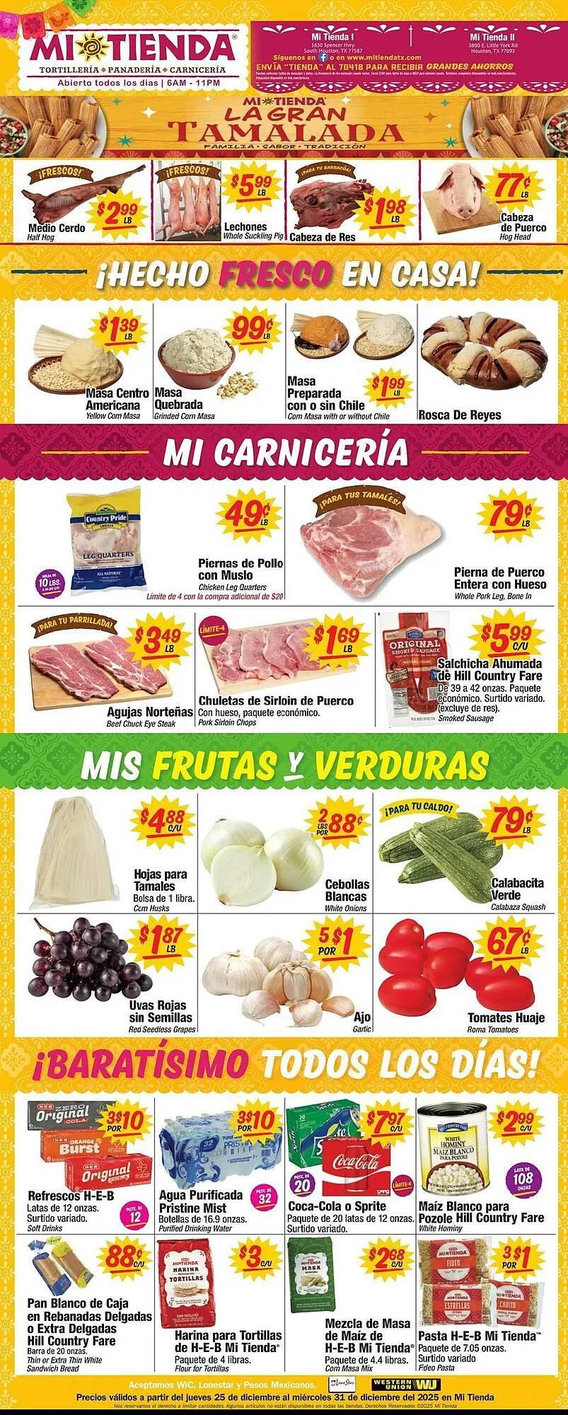 Weekly ad Mi Tienda weekly ad from December 25 to December 31 2025 - Page 1