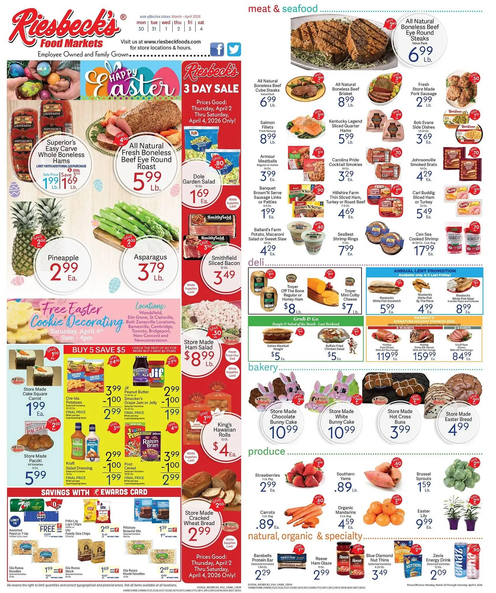 Weekly ad Riesbeck weekly ad from March 31 to April 4 2026 - Page 1