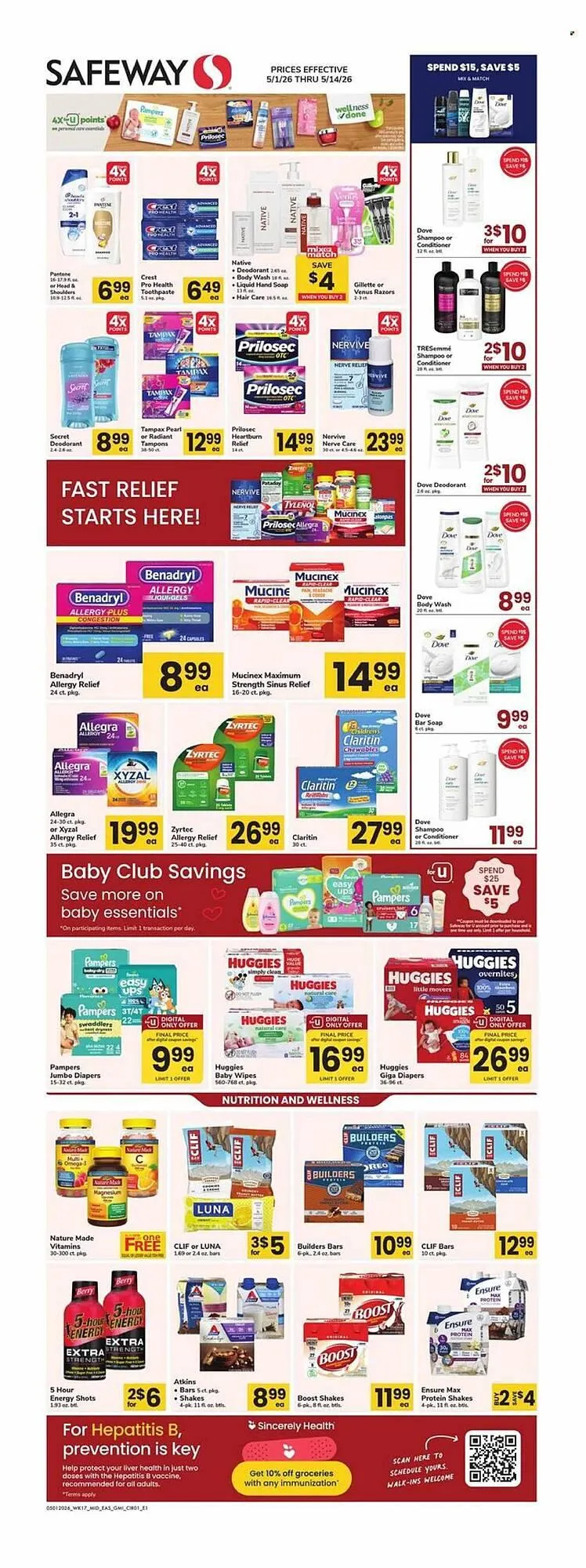 Weekly ad Safeway weekly ad from May 1 to May 14 2026 - Page 1