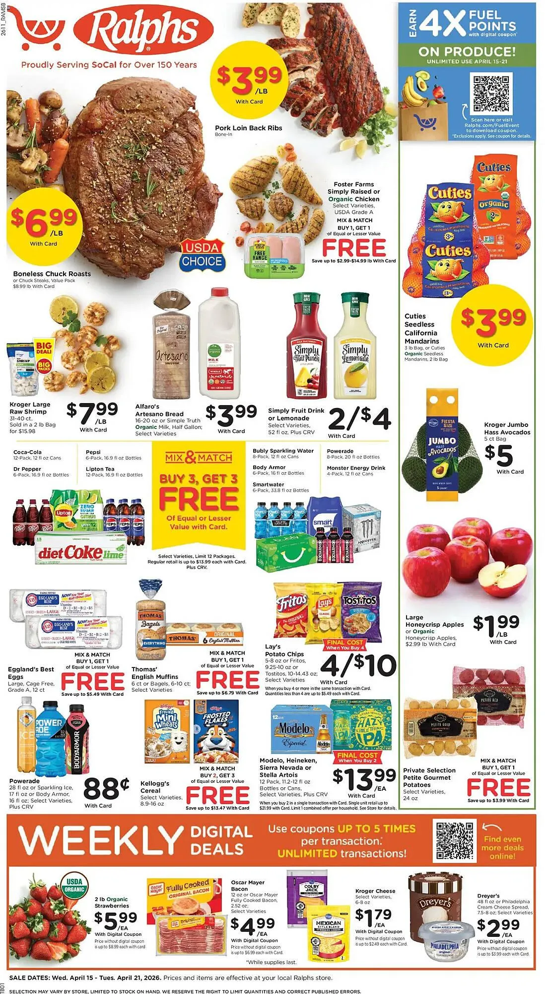 Weekly ad Ralphs weekly ad from April 15 to April 21 2026 - Page 1