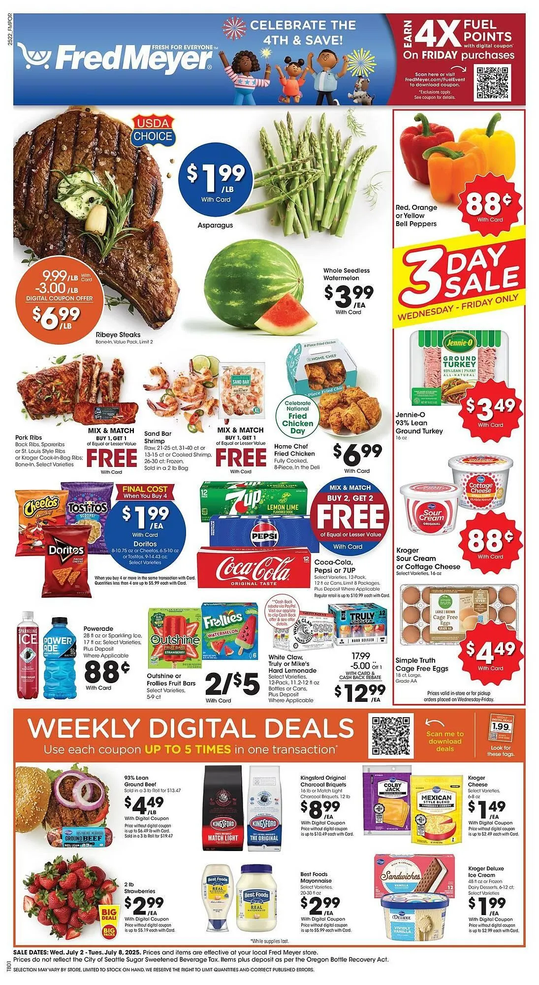 Weekly ad Fred Meyer Weekly Ad from July 2 to July 8 2025 - Page 1