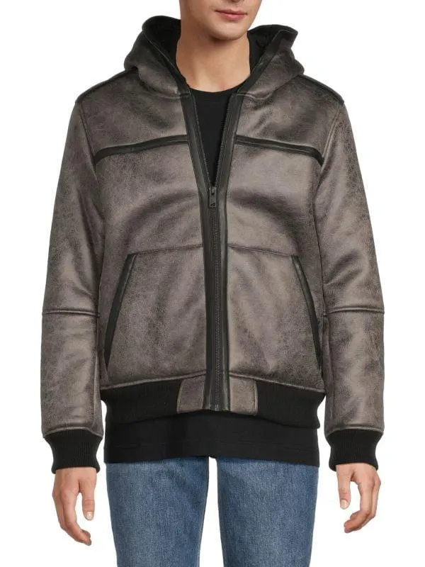 Mapleton Faux Shearling Hooded Jacket