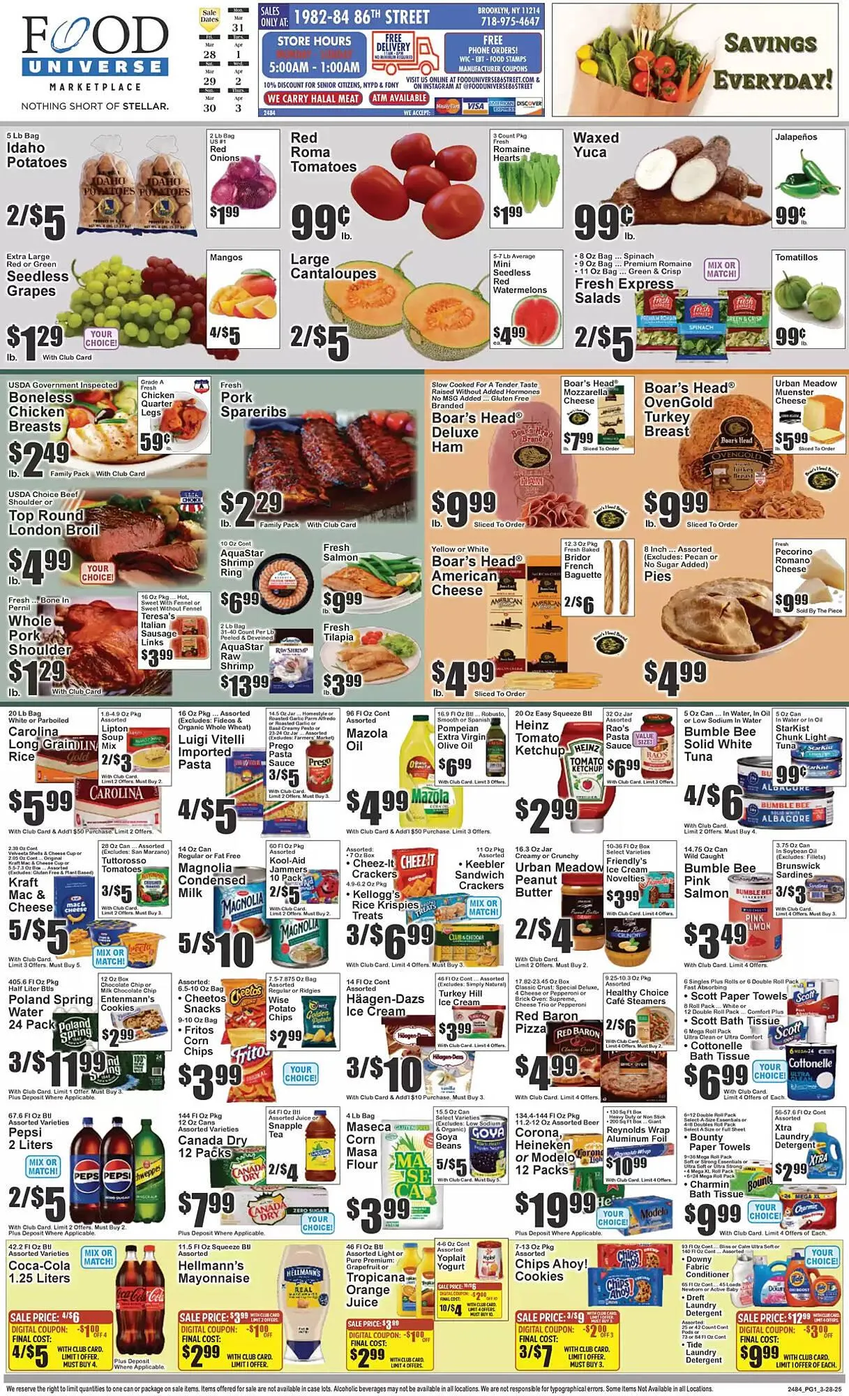 Weekly ad Food Universe Weekly Ad from March 28 to April 3 2025 - Page 1