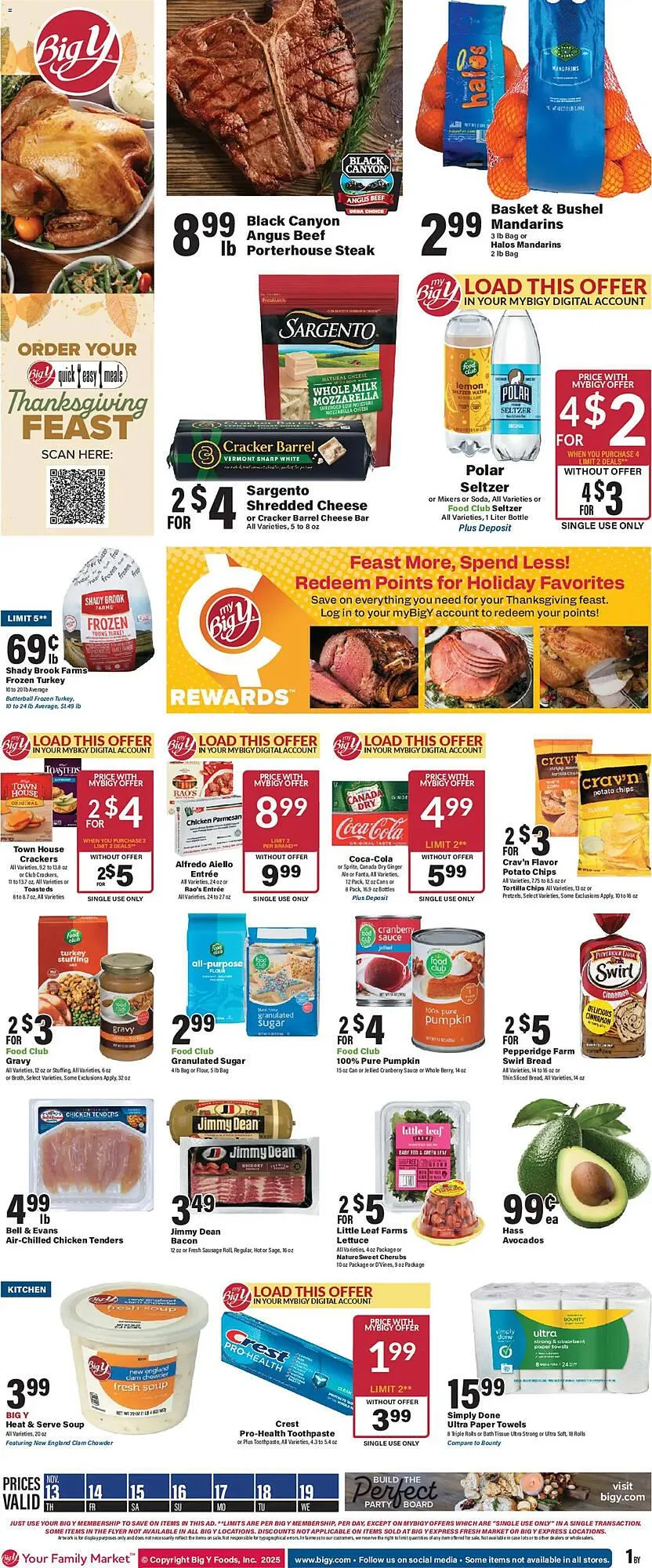 Weekly ad Big Y flyer from November 12 to November 20 2025 - Page 1